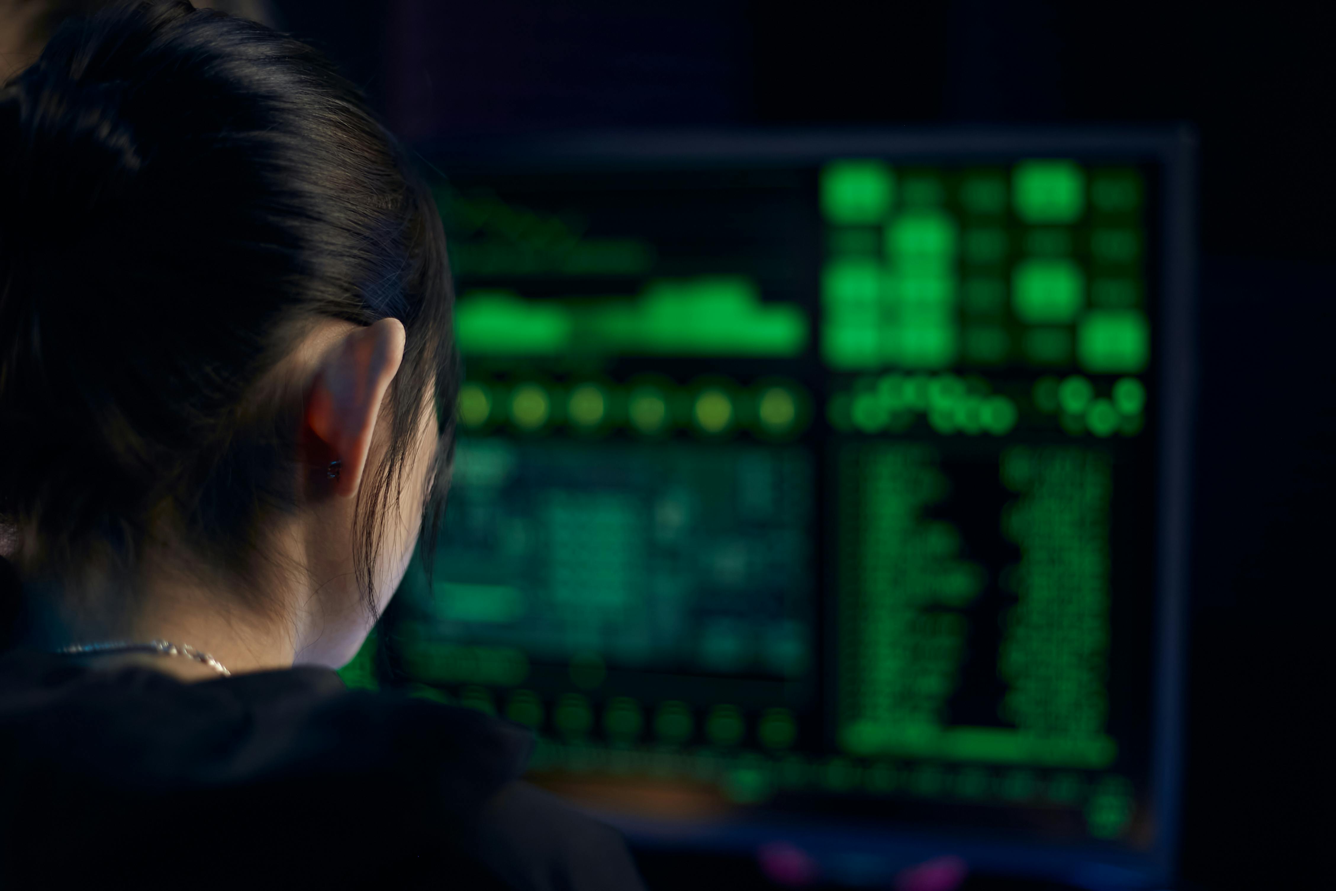 Close-up of code on a screen